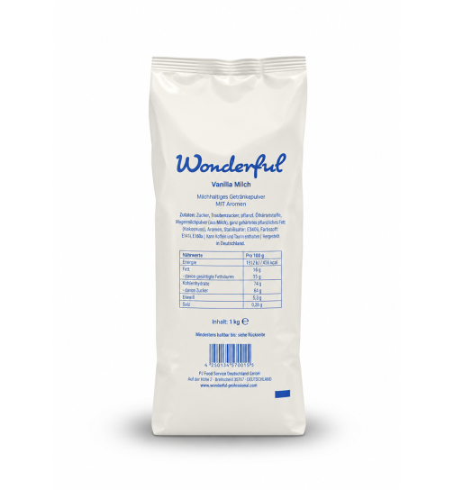Wonderful Vanille Milch 1000 g