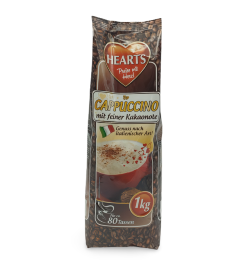 Hearts Cappuccino mit feiner Kakaonote 1000 g