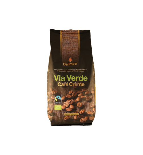 Dallmayr Fairtrade- Bio Cafe Creme Via Verde ganze Bohne 1000 g (DE-ÖKO-006)
