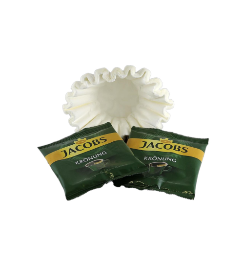 Jacobs Krönung - Filterkaffee 40 x 60 g Service Paket inkl. 50 Korbfilter