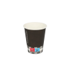 Vending Becher 180 ml 2500 Stck Design schwarz/Karo