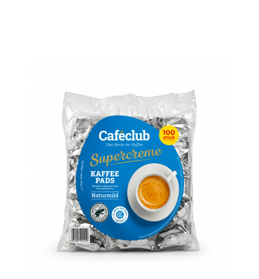 Caféclub Supercreme Naturmild Pads (100 Stück)