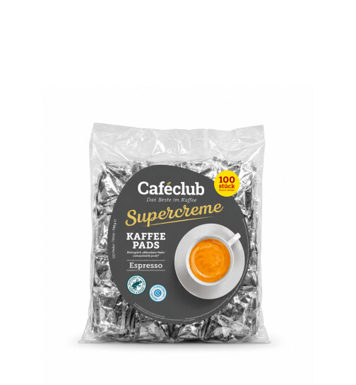 Caféclub Supercreme Espresso Pads (100 Stück)