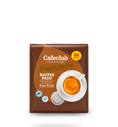 Caféclub Supercreme Dark Roast Pads (36 Stück)