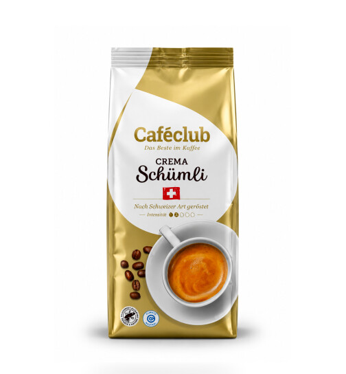 Caféclub Crema Schümli ganze Bohnen 1000 g