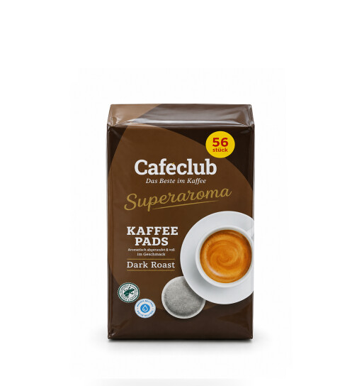 Caféclub Supercreme Dark Roast Pads (56 Stück)