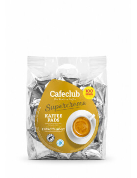 Caféclub Supercreme Entkoffeiniert Pads (100...