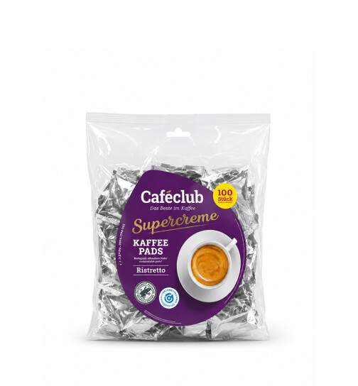 Caféclub Supercreme Ristretto Pads (100 Stück)