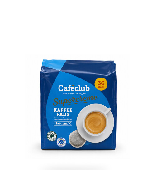 Caféclub Supercreme Naturmild Pads (36 Stück)