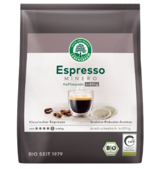 Lebensbaum Espresso Minero Kaffeepads 18 x 7 g Bio (DE-ÖKO-006)