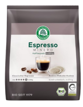 Lebensbaum Espresso Minero Kaffeepads 18 x 7 g Bio...