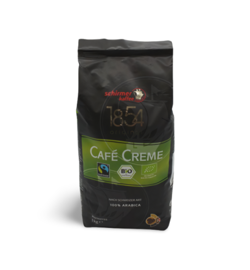 Schirmer Kaffee Fairtrade Bio Café Creme ganze Bohne 1000 g (DE-ÖKO-006)