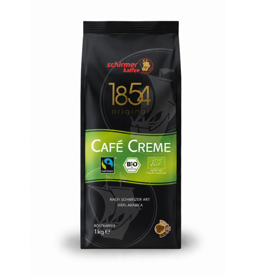 Schirmer Kaffee Fairtrade Bio Café Creme ganze Bohne 1000 g (DE-ÖKO-006)
