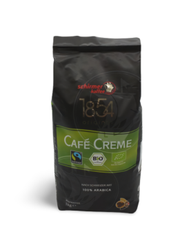 Schirmer Kaffee Fairtrade Bio Café Creme ganze Bohne 1000 g (DE-ÖKO-006)